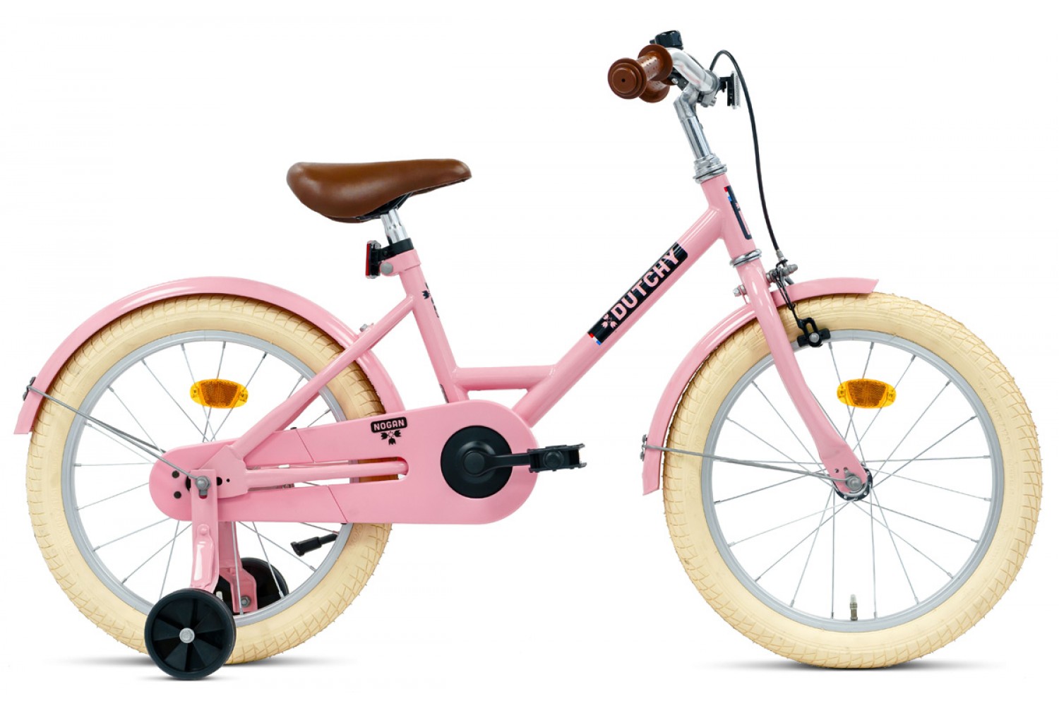 Nogan Dutchy Kinderfiets 18 Inch Glans Roze Nogan Dutchy Kinderfiets 18 Inch Glans Roze