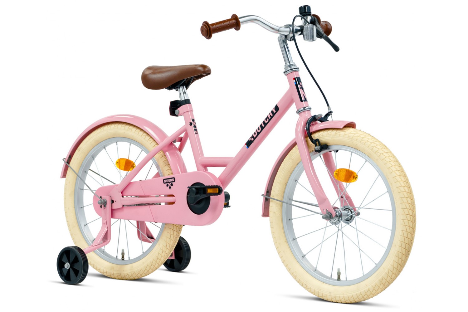 Nogan Dutchy Kinderfiets 18 Inch Glans Roze Nogan Dutchy Kinderfiets 18 Inch Glans Roze
