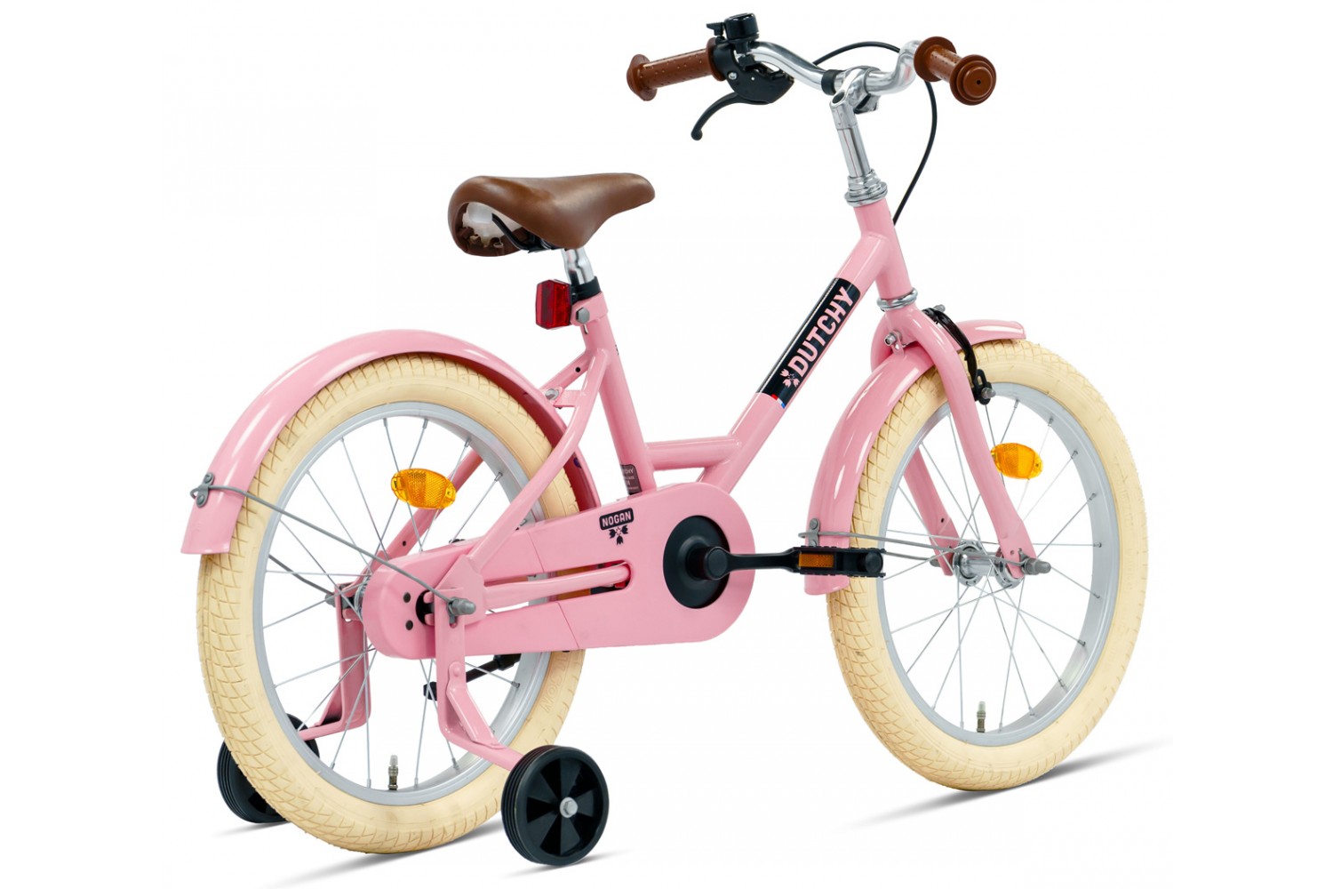 Nogan Dutchy Kinderfiets 18 Inch Glans Roze Nogan Dutchy Kinderfiets 18 Inch Glans Roze