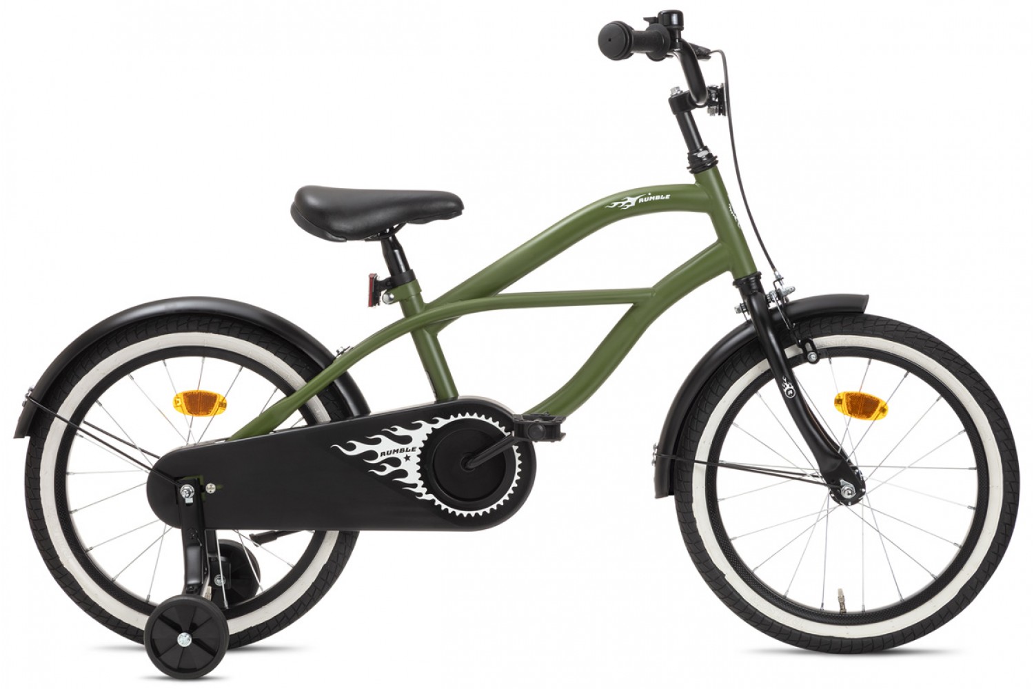 Nogan Rumble Kinderfiets 18 inch Leger Groen