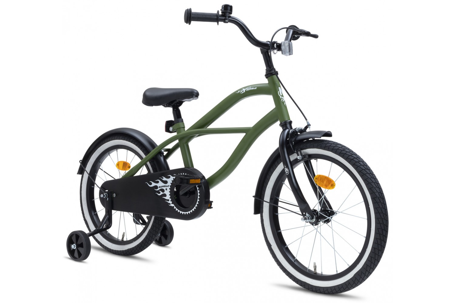 Nogan Rumble Kinderfiets 18 inch Leger Groen