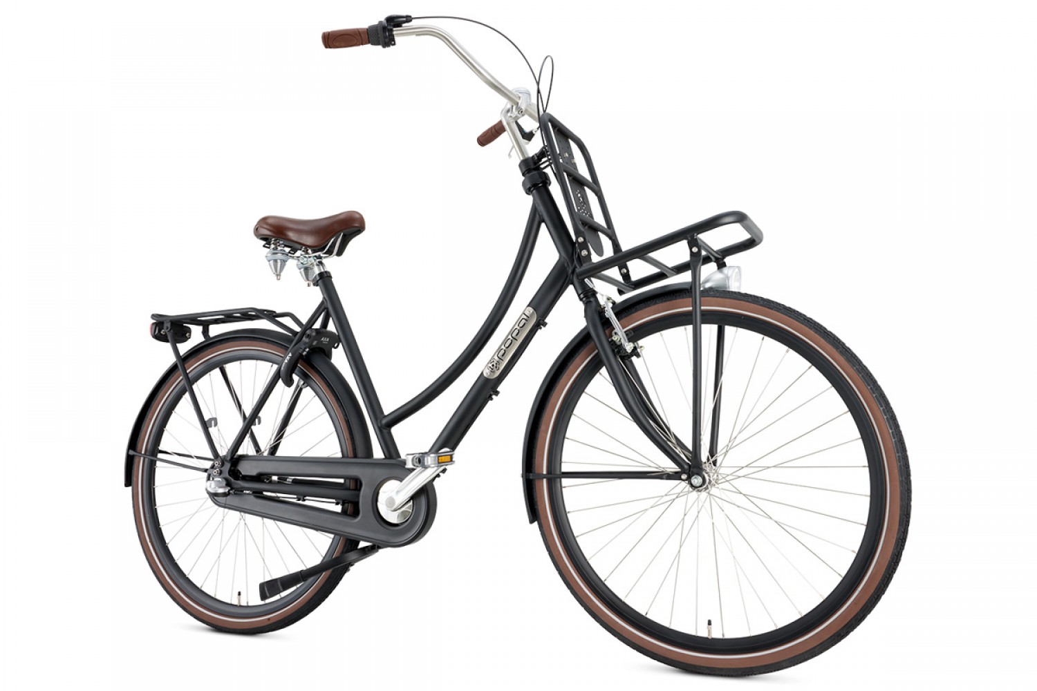Popal Daily Dutch Prestige N3 VB Transportfiets 28 inch Dames 57cm Mat Zwart Popal Daily Dutch Prestige N3 VB Transportfiets 28 inch Dames 57cm Mat Zwart