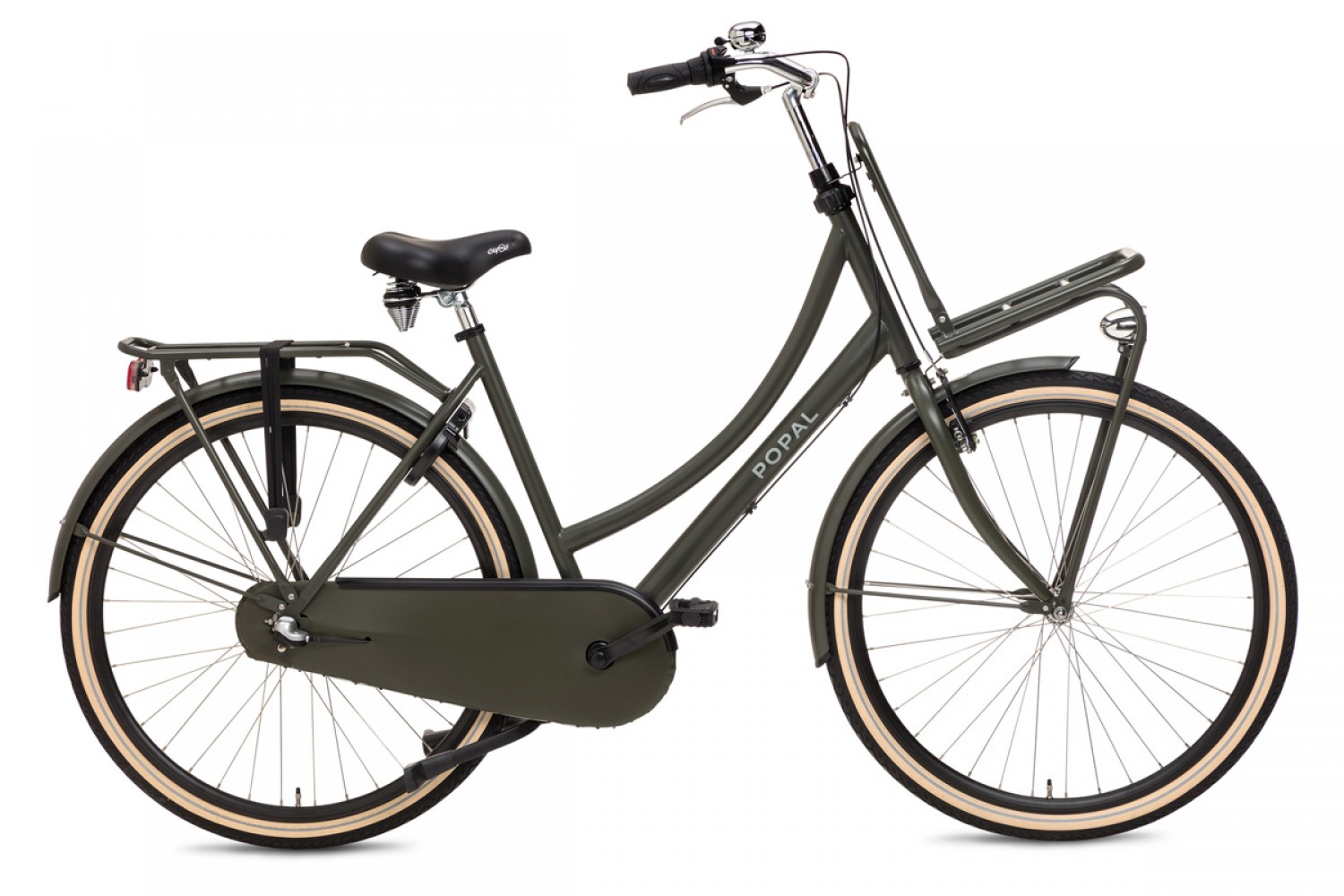 Popal Daily Dutch Basic+ N3 Transportfiets 28 inch Dames 59cm Leger Groen