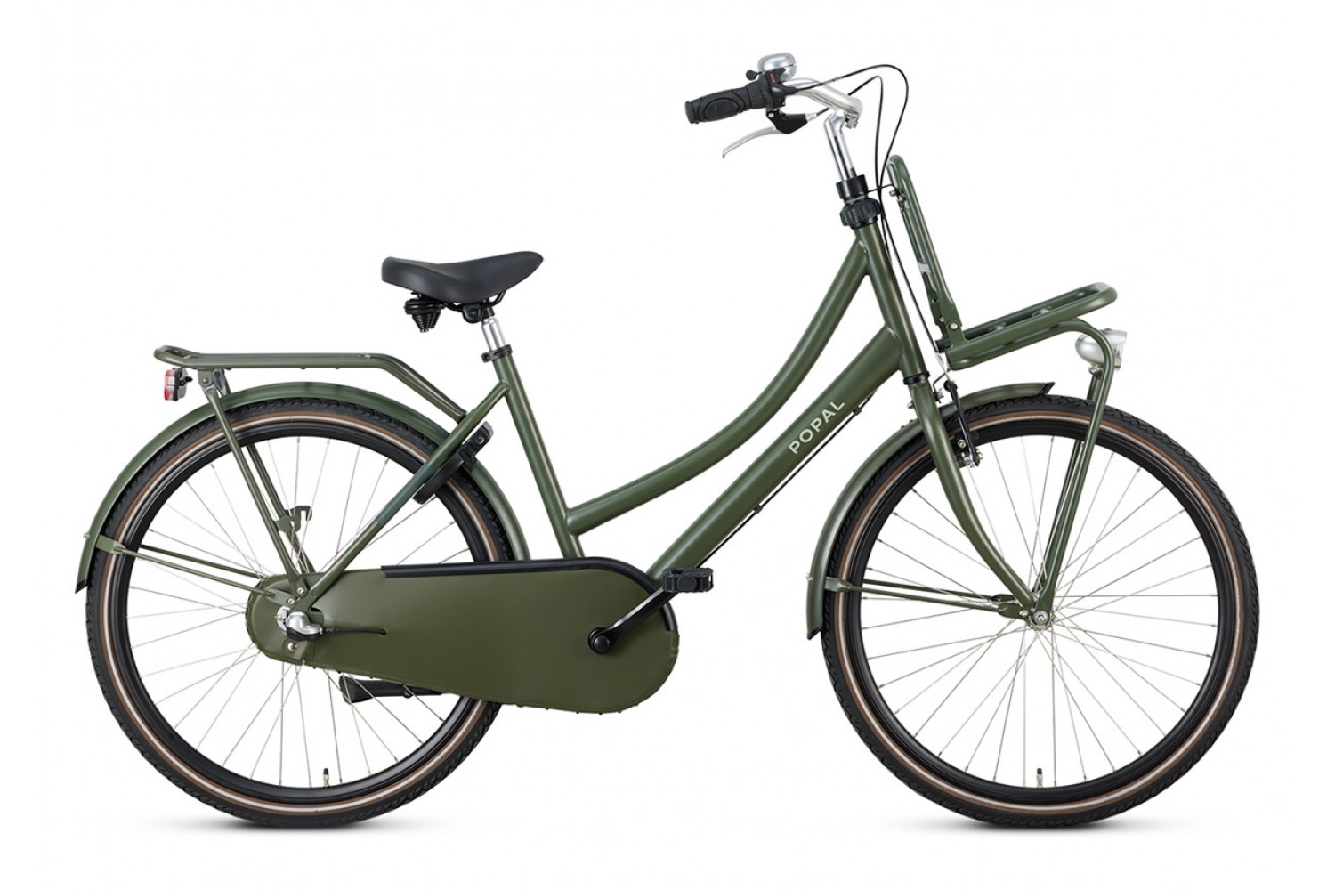 Popal Daily Dutch Basic+ N3 Transportfiets 26 inch Meisjes Leger Groen