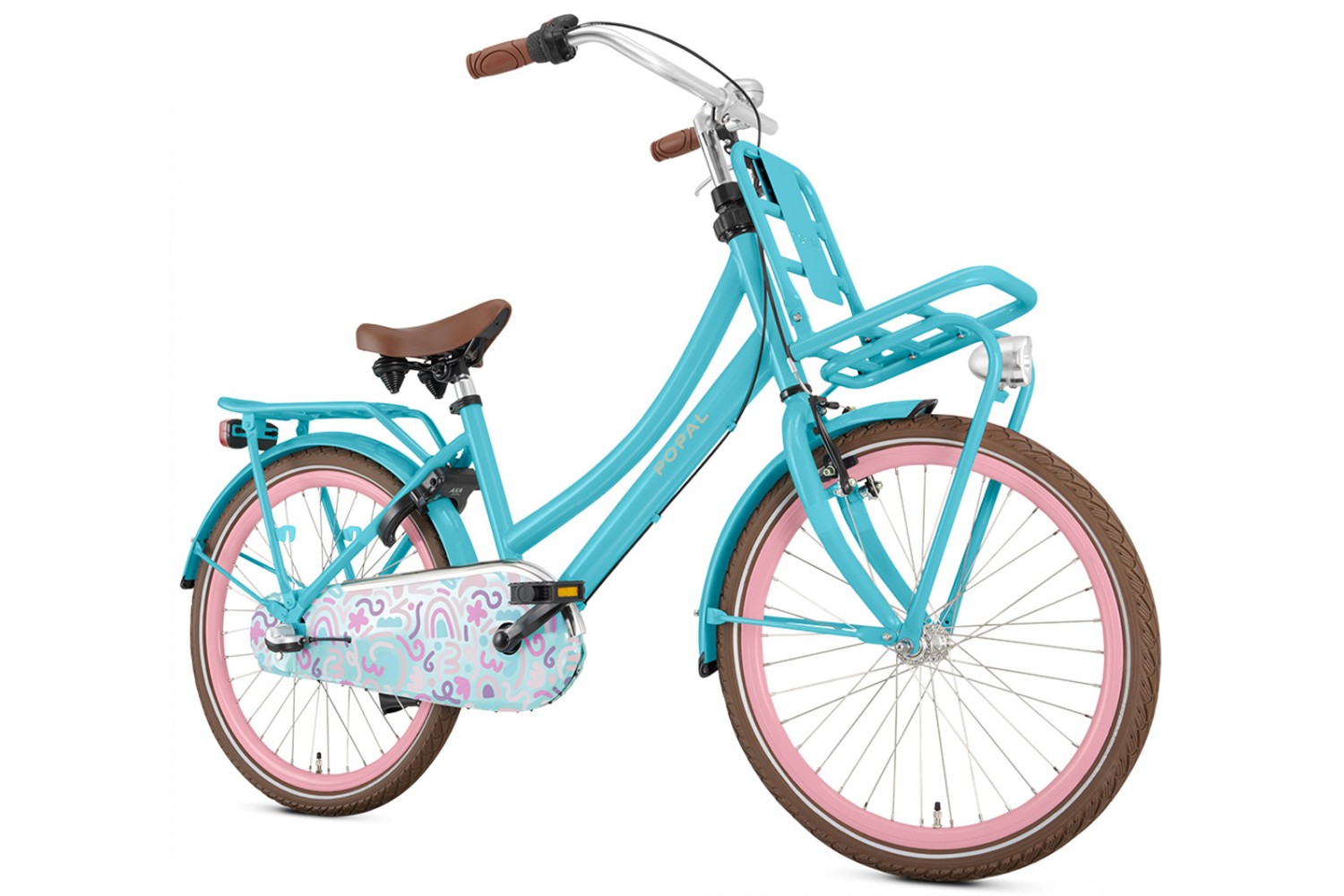 Popal Daily Dutch Basic+ N3 Transportfiets 22 inch Meisjes Turquoise