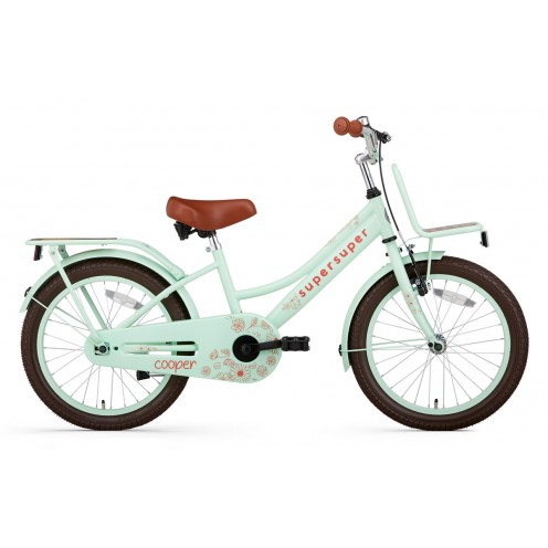 Supersuper Cooper Bamboo Meisjesfiets 18 inch Pistache Groen