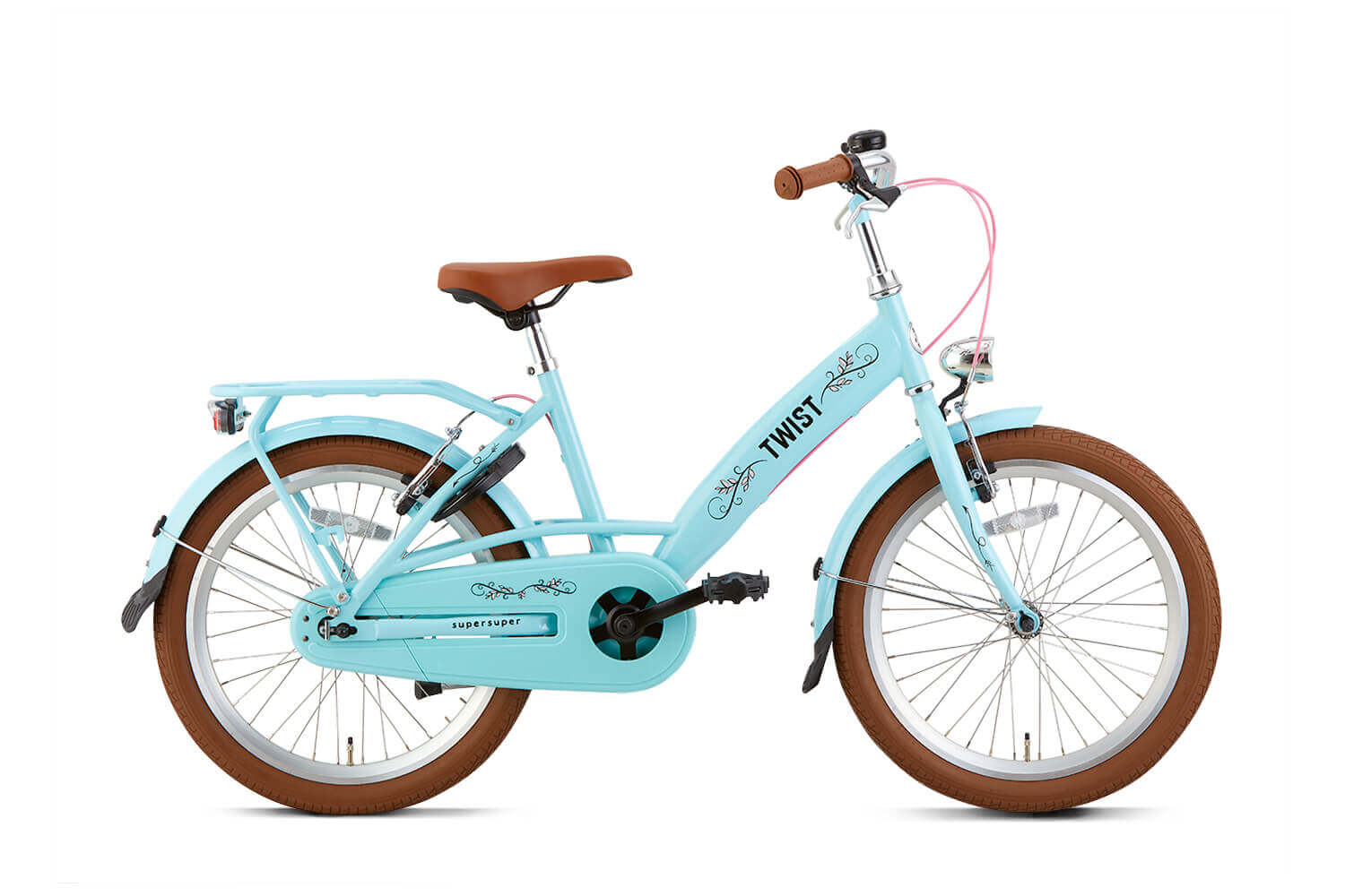 Supersuper Twist Meisjesfiets 20 inch Turquoise