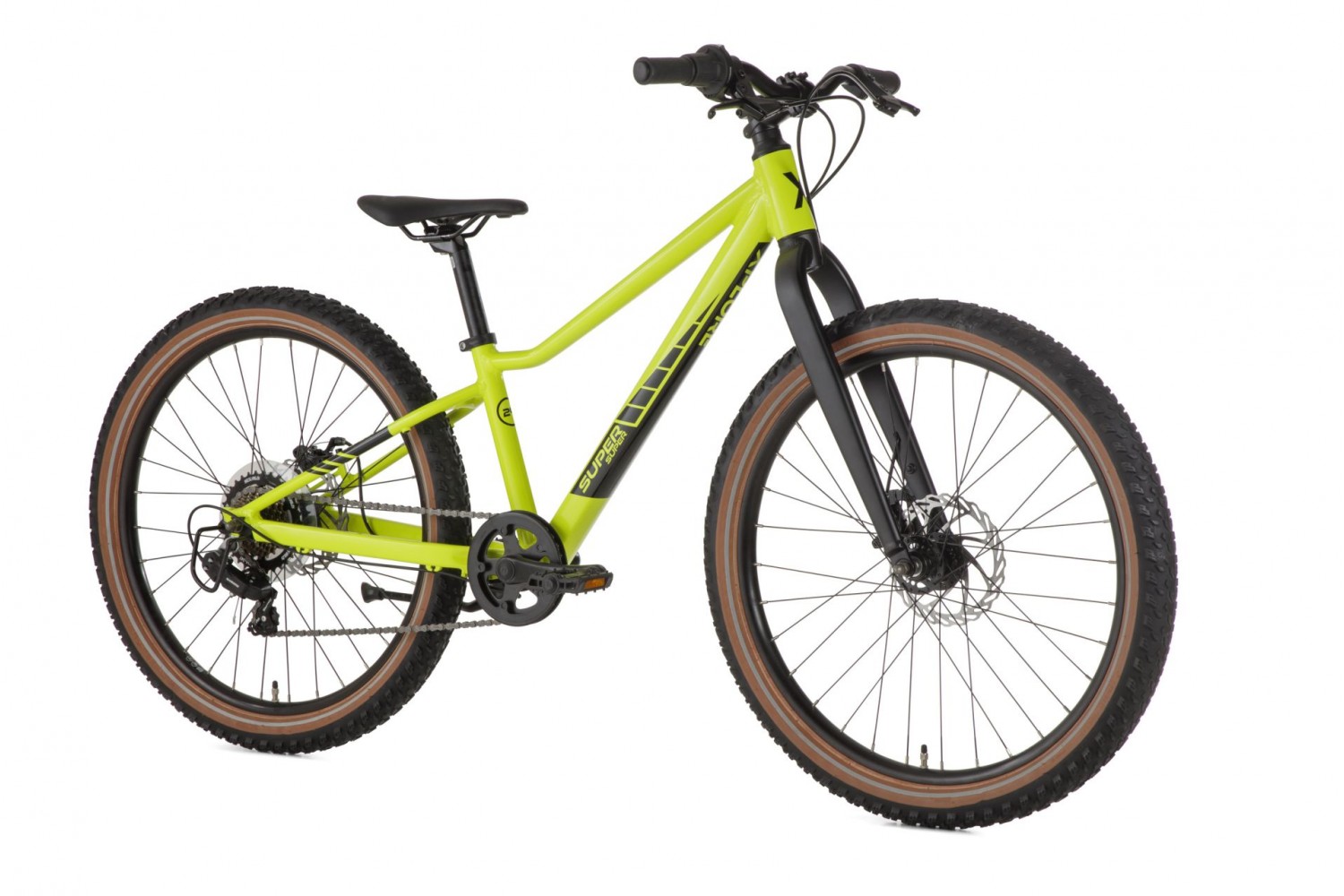 SuperSuper Xplore Kinder Mountainbike 24 inch Geel/Groen