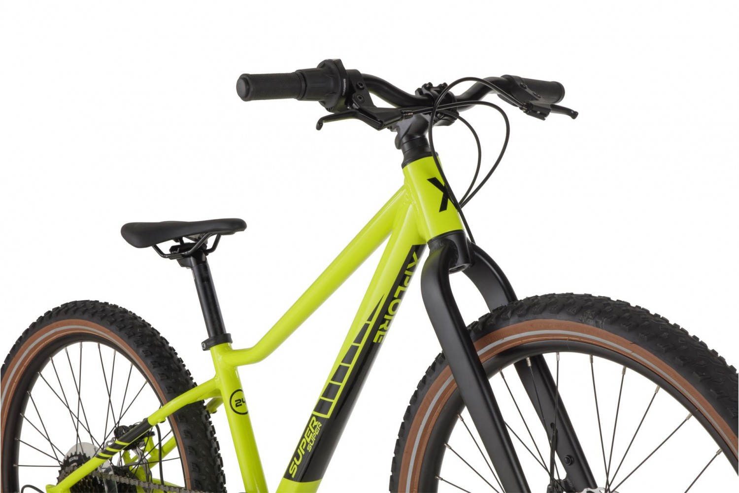 SuperSuper Xplore Kinder Mountainbike 24 inch Geel/Groen