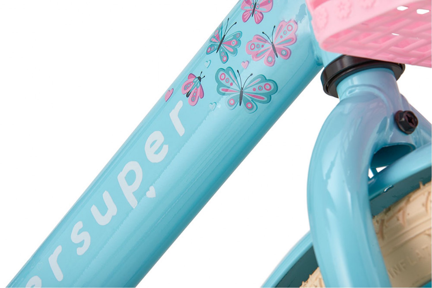 Supersuper Little Miss Meisjesfiets 18 inch Turquoise
