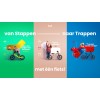 Vici 3 in 1 meegroeifiets - Vintage Blauw