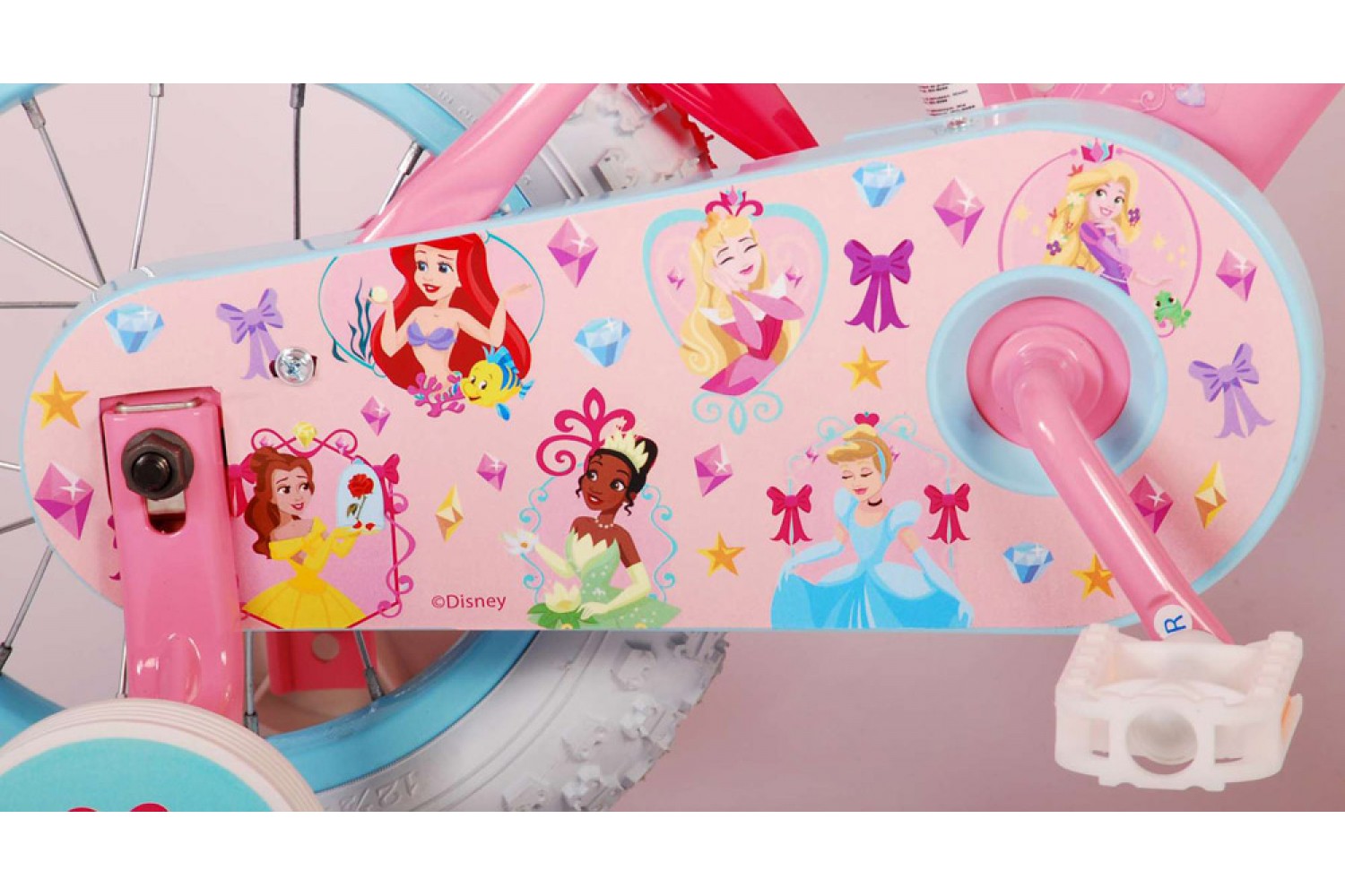 Disney Princess Kinderfiets 12 inch Meisjes Roze | 2 handremmen