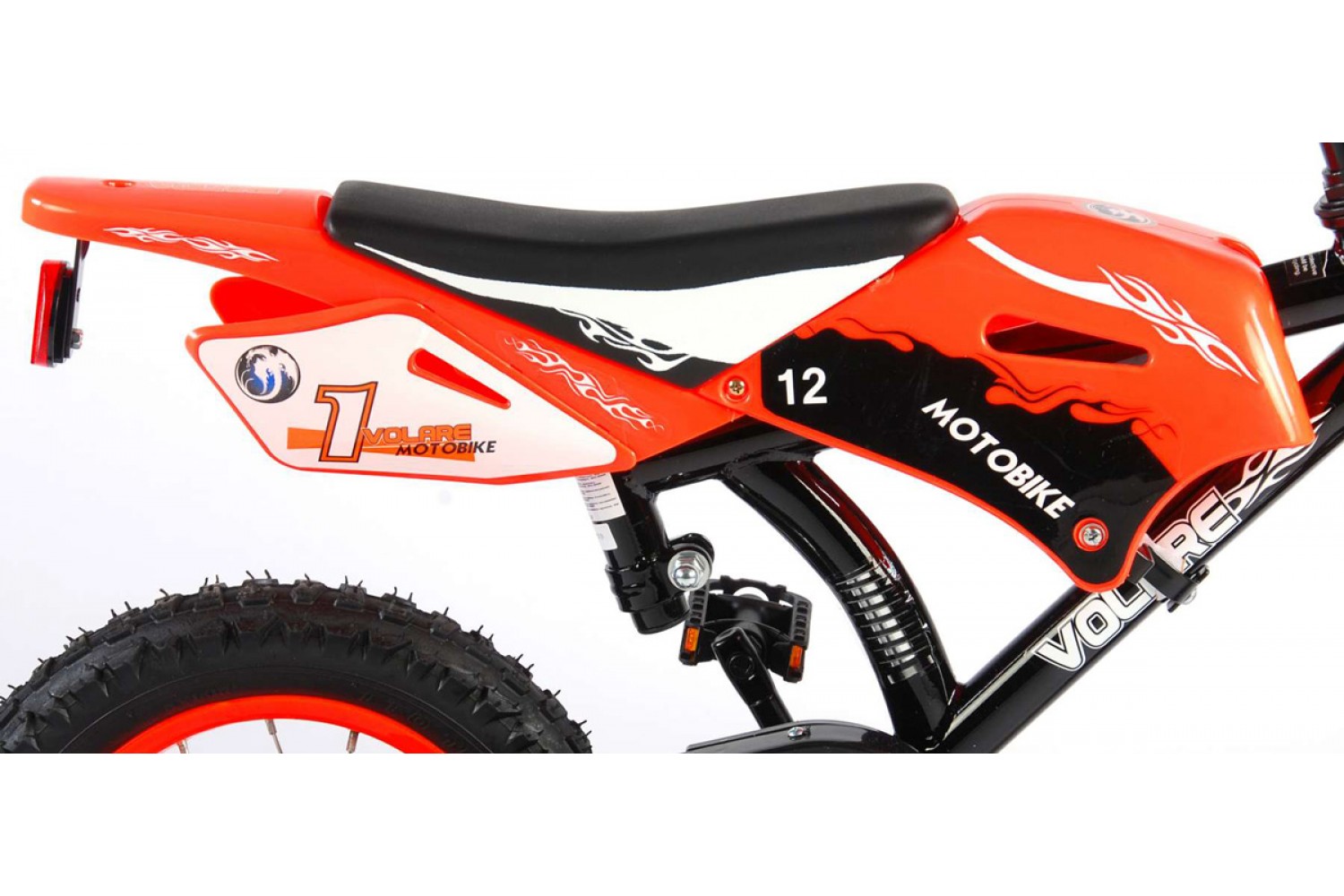 Volare Motobike Kinderfiets 12 inch Jongens Oranje