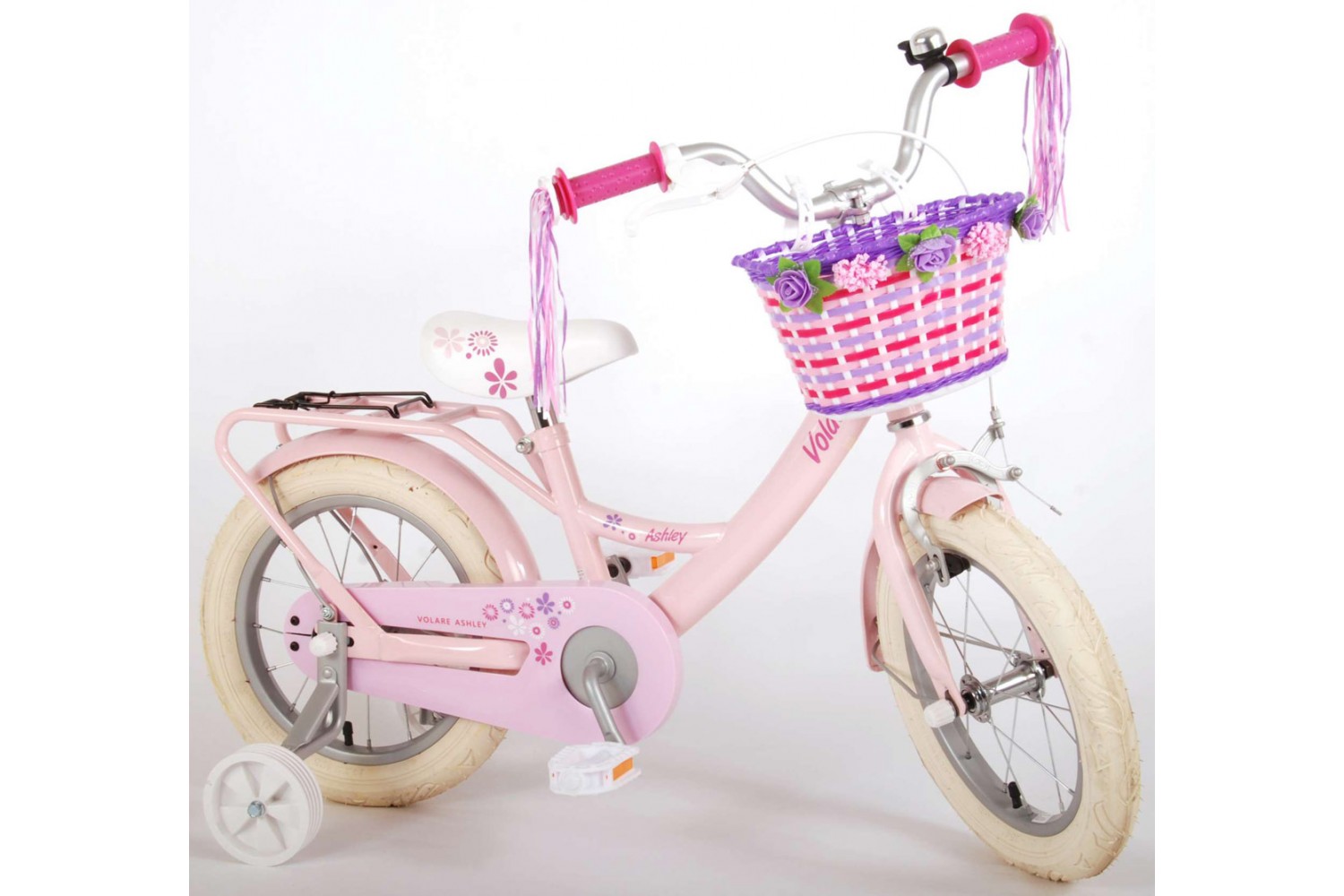 Volare Ashley Kinderfiets 14 inch Meisjes Roze