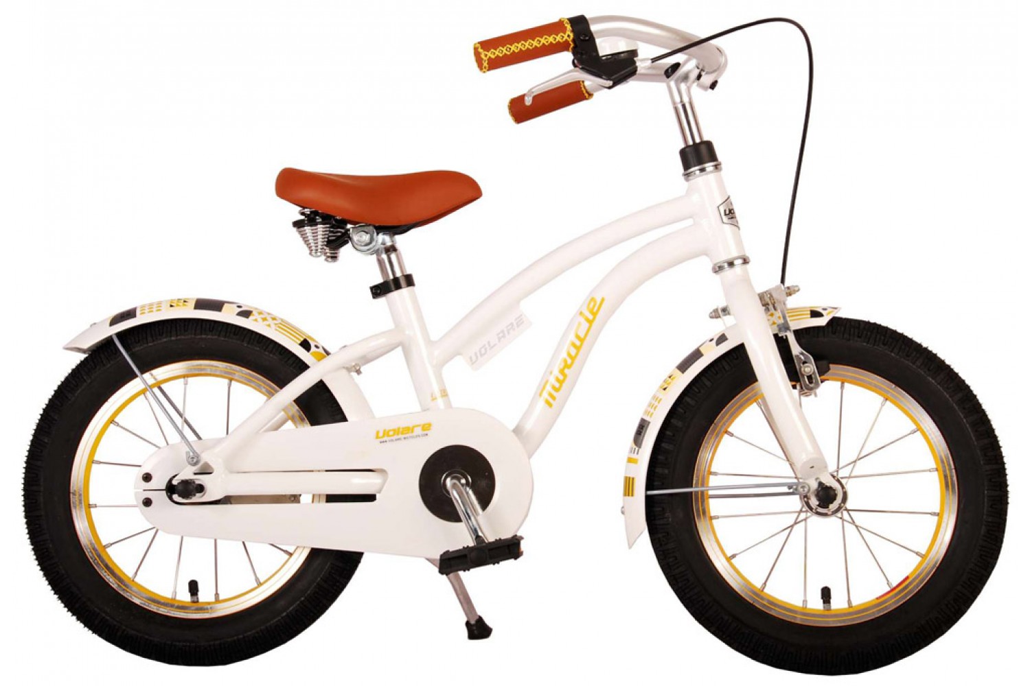 Volare Miracle Cruiser Kinderfiets 14 inch Meisjes Wit