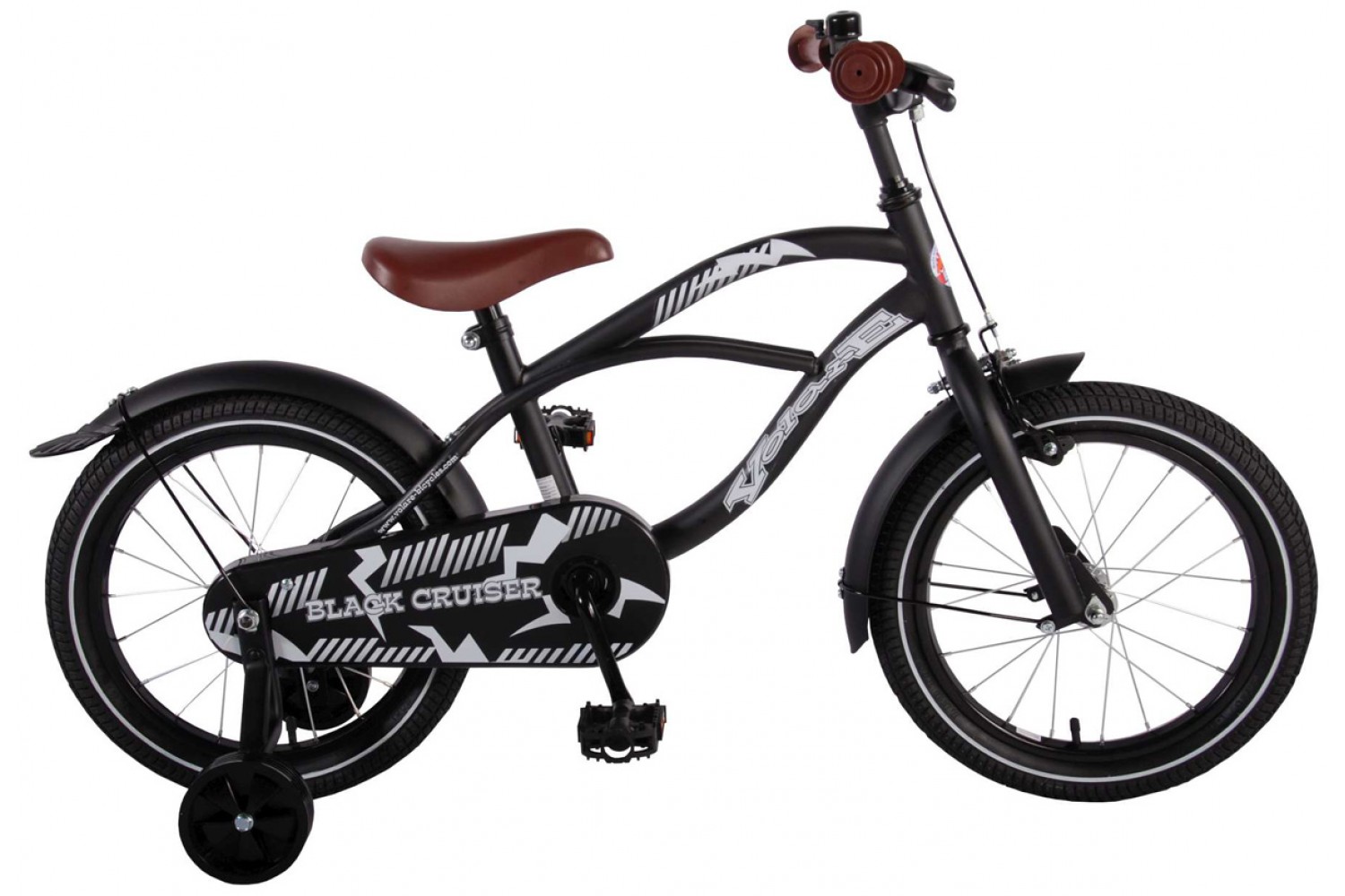 Volare Black Cruiser Kinderfiets 16 inch Jongens Zwart