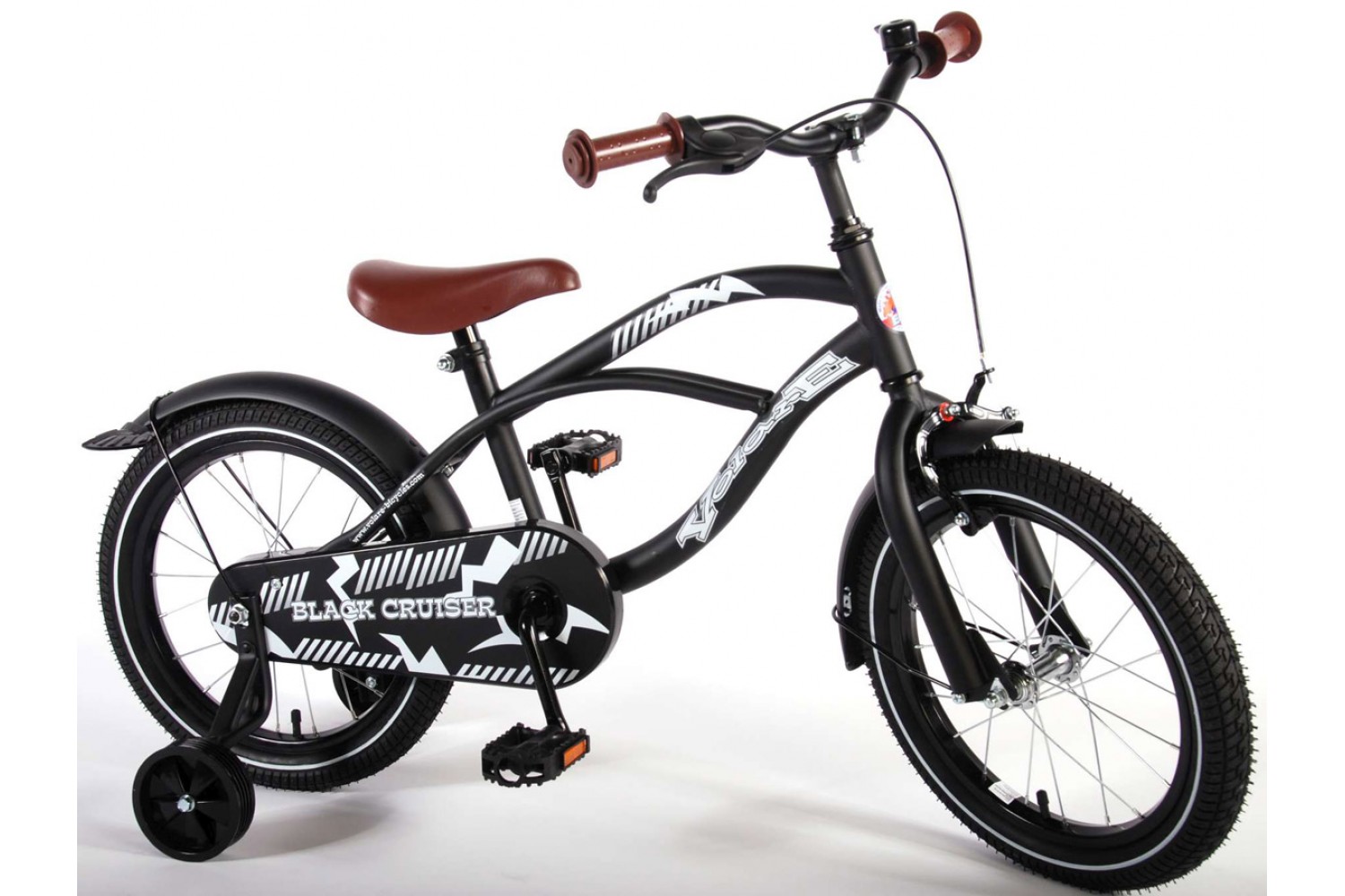 Volare Black Cruiser Kinderfiets 16 inch Jongens Zwart