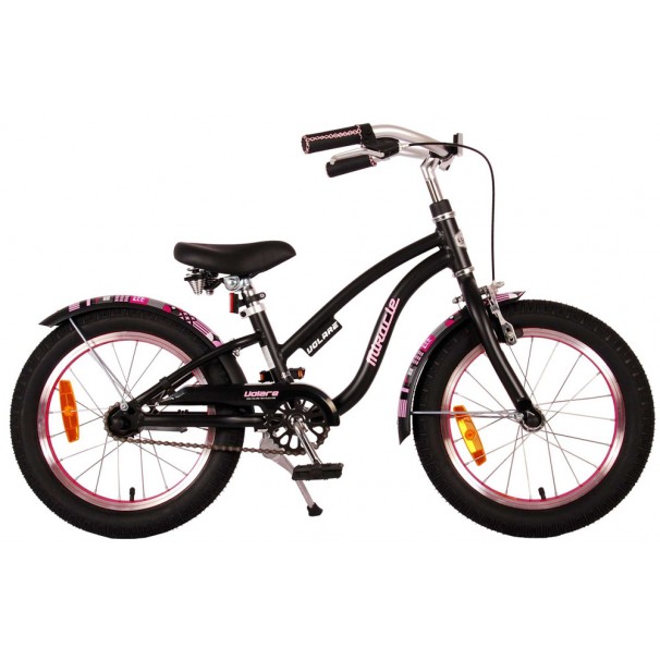 Volare Miracle Cruiser Kinderfiets 16 inch Meisjes Mat Zwart