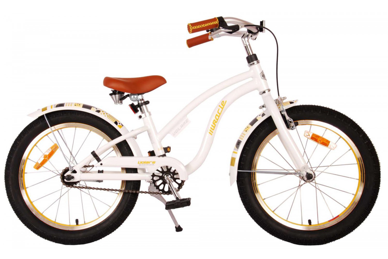 Volare Miracle Cruiser Kinderfiets 18 inch Meisjes Wit