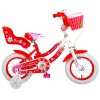 Volare Lovely Kinderfiets 12 inch Meisjes Rood Wit