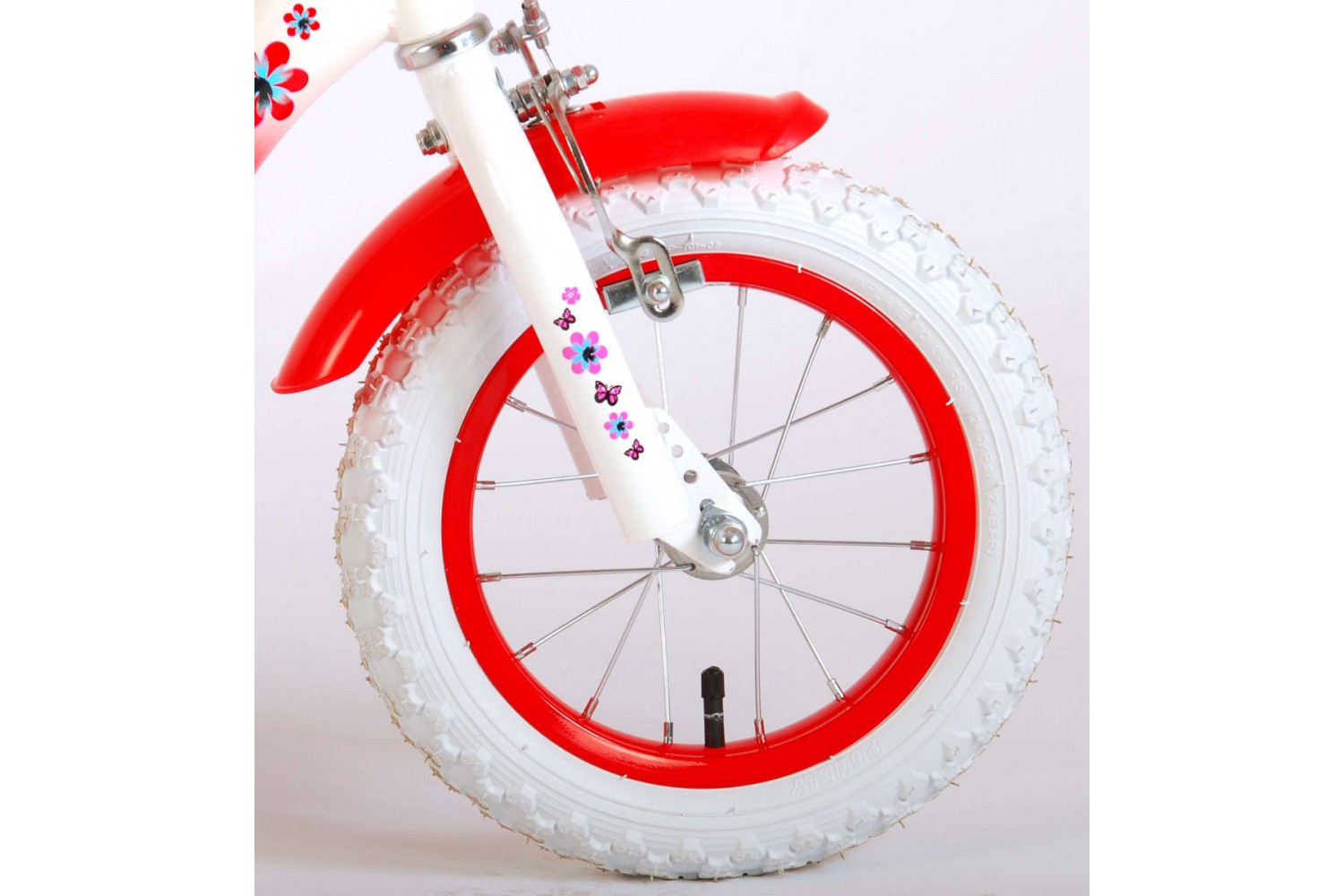 Volare Lovely Kinderfiets 12 inch Meisjes Rood Wit