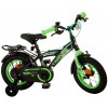 Volare Thombike Kinderfiets 12 inch Jongens Zwart Groen | 2 handremmen