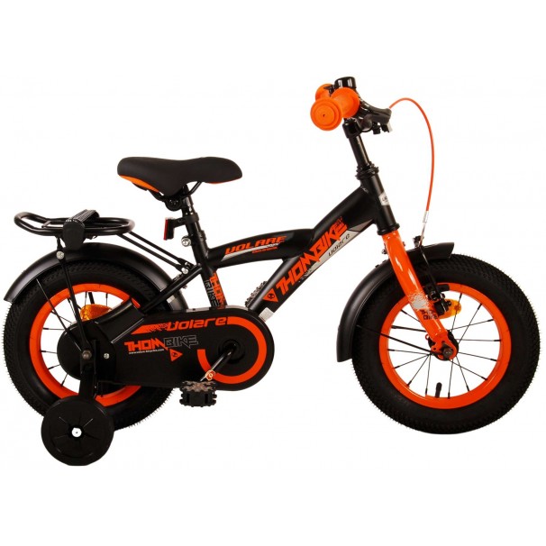 Volare Thombike Kinderfiets 12 inch Jongens Zwart Oranje