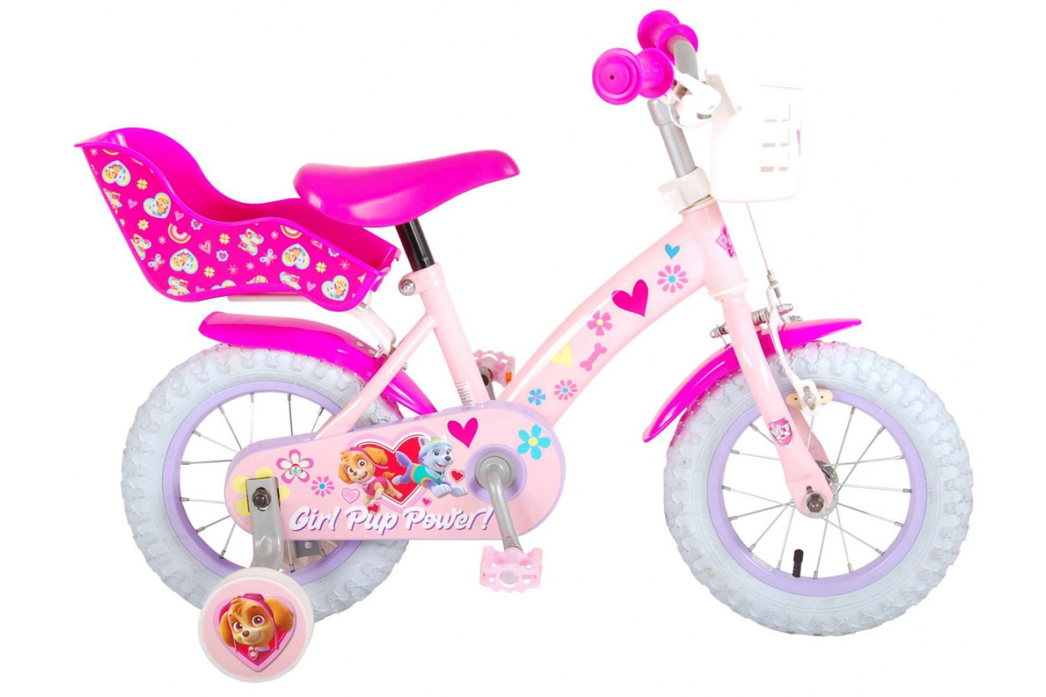 Paw Patrol Kinderfiets 12 inch Meisjes Roze