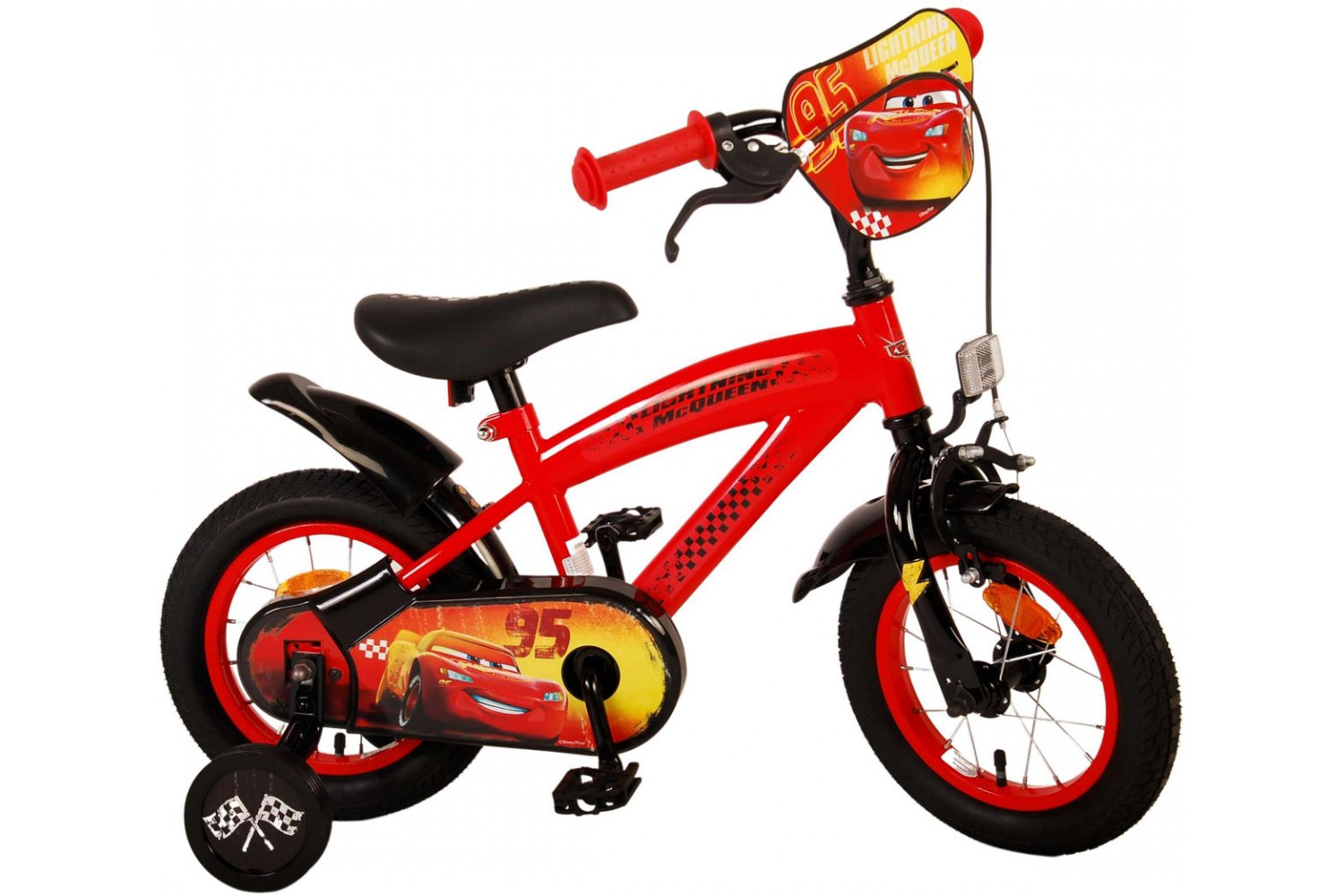 Disney Cars Kinderfiets 12 inch Jongens Rood