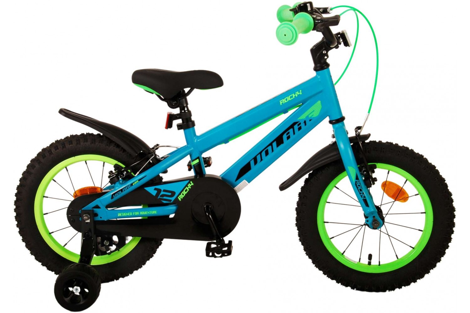 Volare Rocky Kinderfiets 14 inch Jongens Groen | 2 handremmen