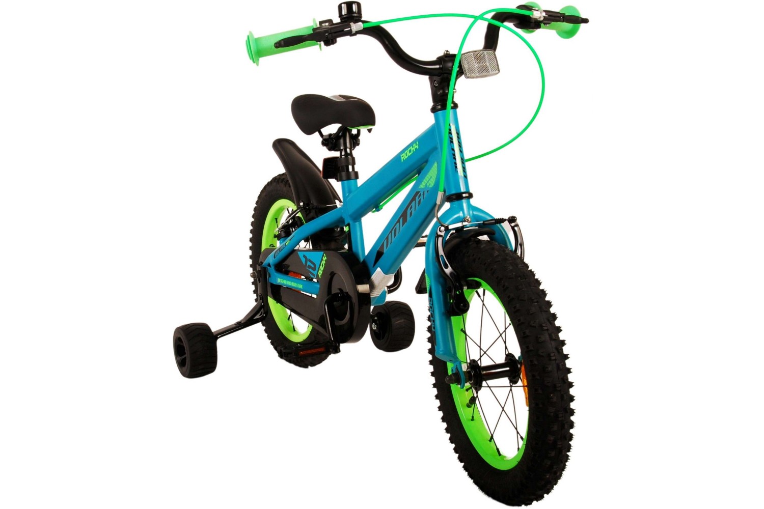 Volare Rocky Kinderfiets 14 inch Jongens Groen | 2 handremmen