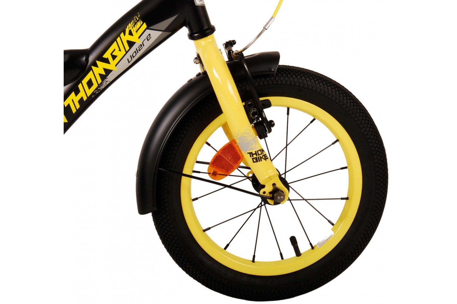 Volare Thombike Kinderfiets 14 inch Jongens Zwart Geel