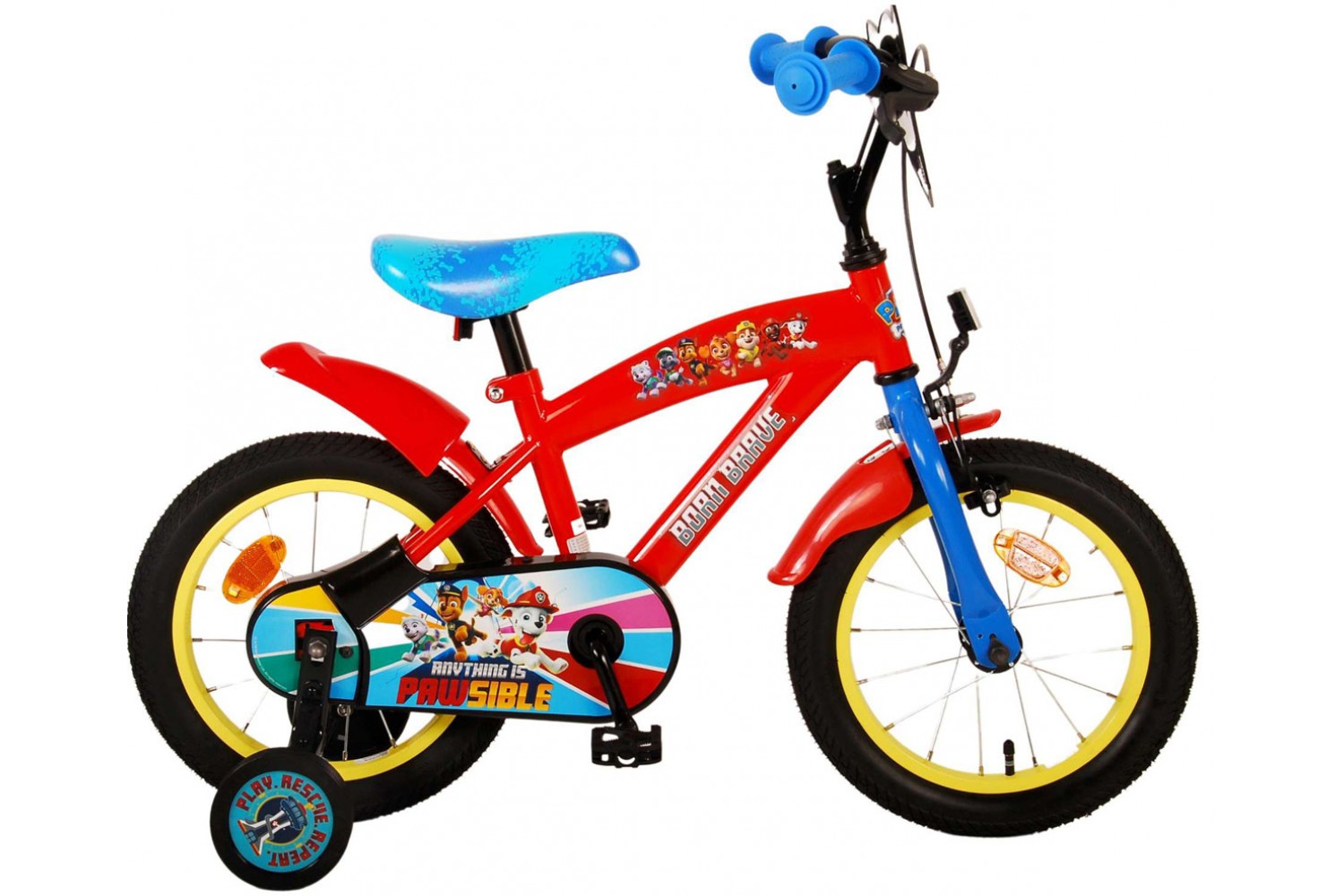 Paw Patrol Kinderfiets 14 inch Jongens Rood Blauw