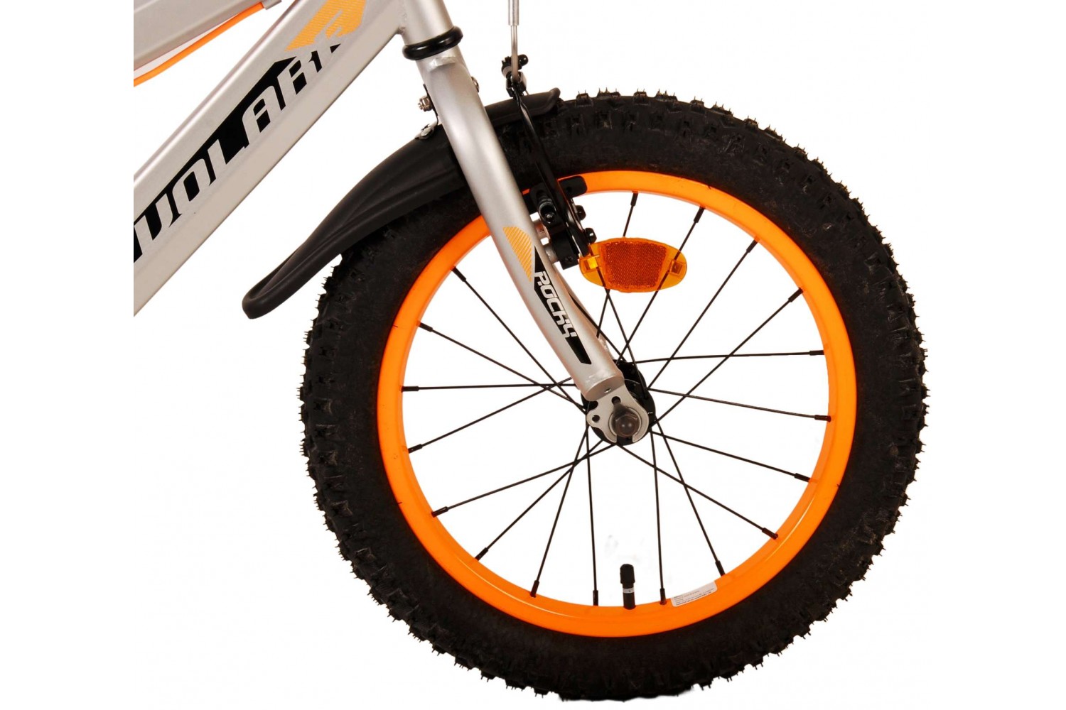 Volare Rocky Kinderfiets 16 inch Jongens Grijs | 2 handremmen