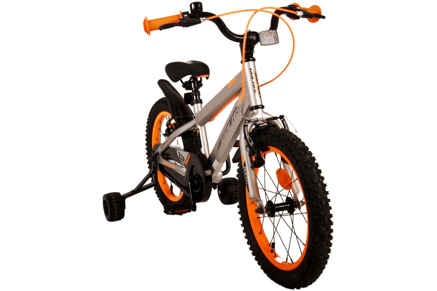 Volare Rocky Kinderfiets 16 inch Jongens Grijs | 2 handremmen