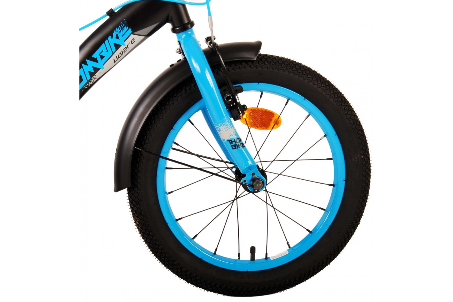 Volare Thombike Kinderfiets 16 inch Jongens Zwart Blauw | 2 handremmen