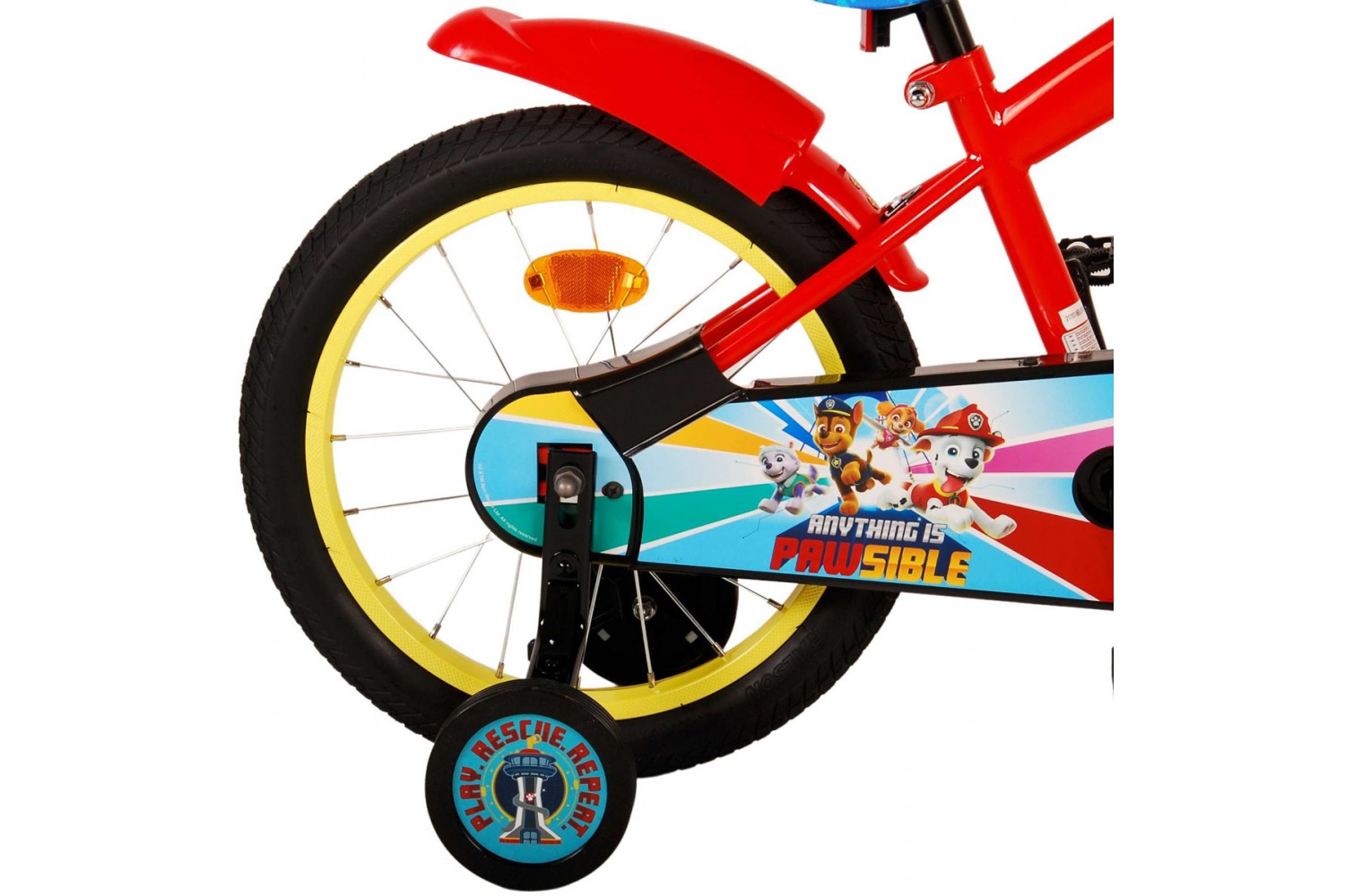 Paw Patrol Kinderfiets 16 inch Jongens Rood Blauw