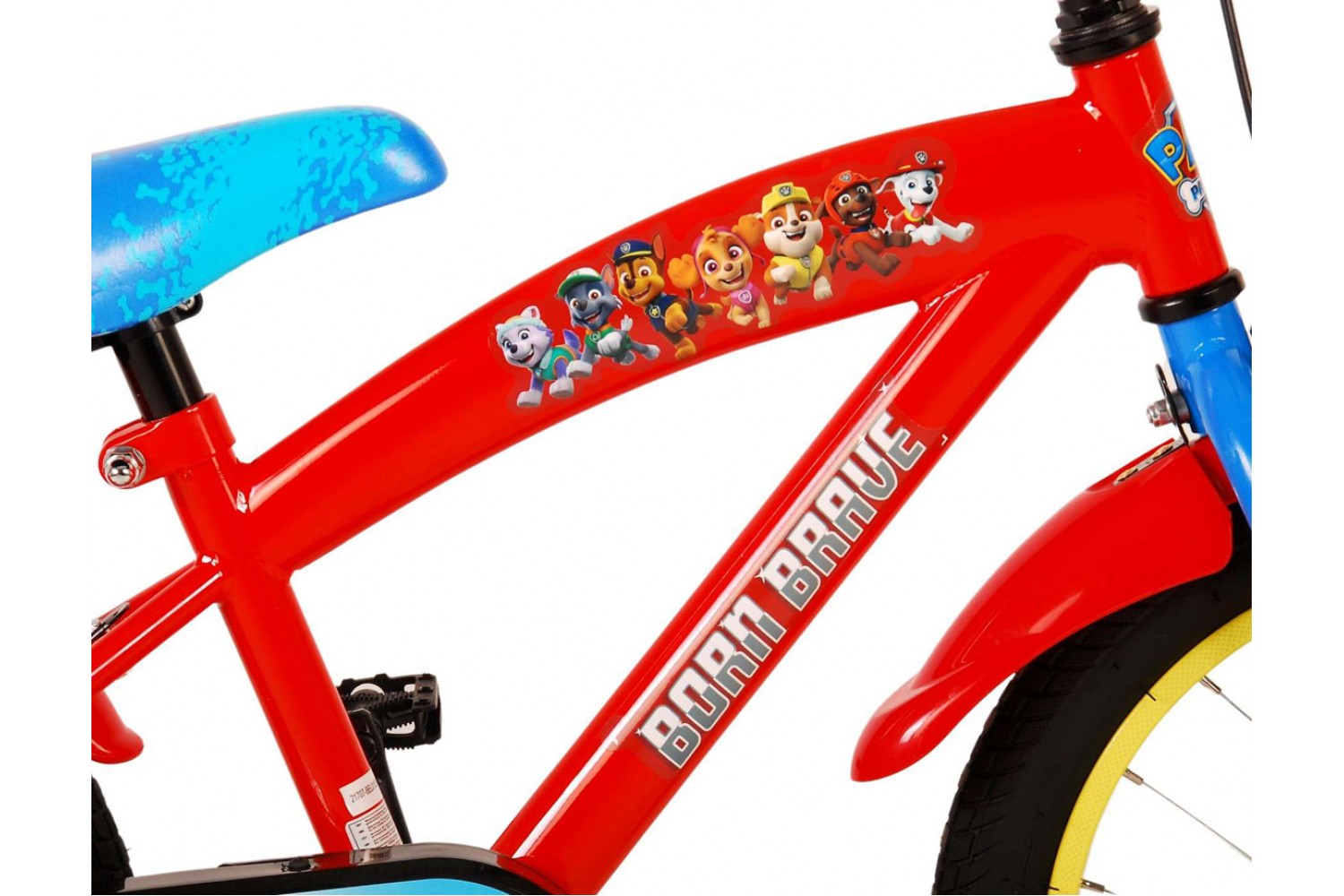 Paw Patrol Kinderfiets 16 inch Jongens Rood Blauw