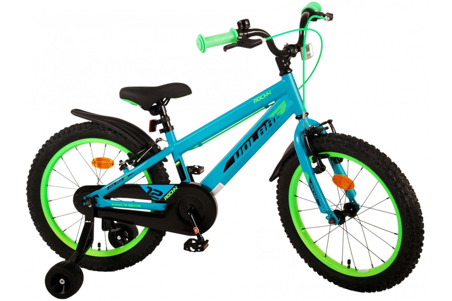 Volare Rocky Kinderfiets 18 inch Jongens Groen | 2 handremmen