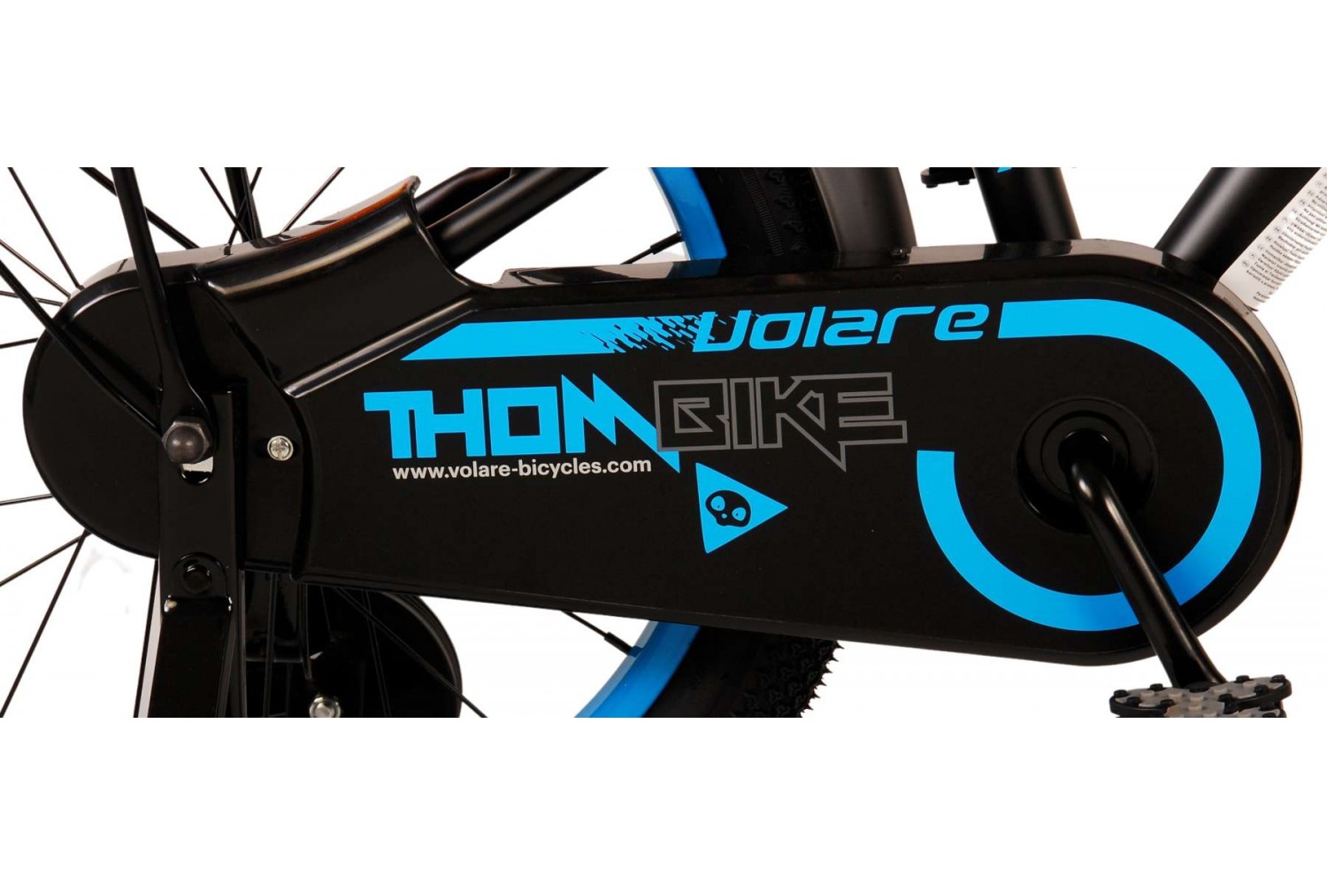 Volare Thombike Kinderfiets 18 inch Jongens Zwart Blauw | 2 handremmen