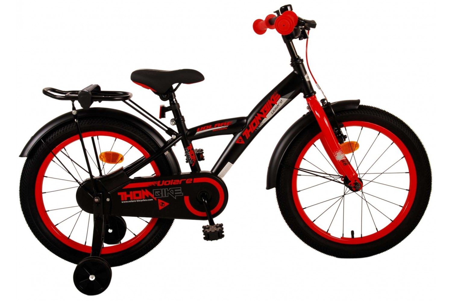 Volare Thombike Kinderfiets 18 inch Jongens Zwart Rood