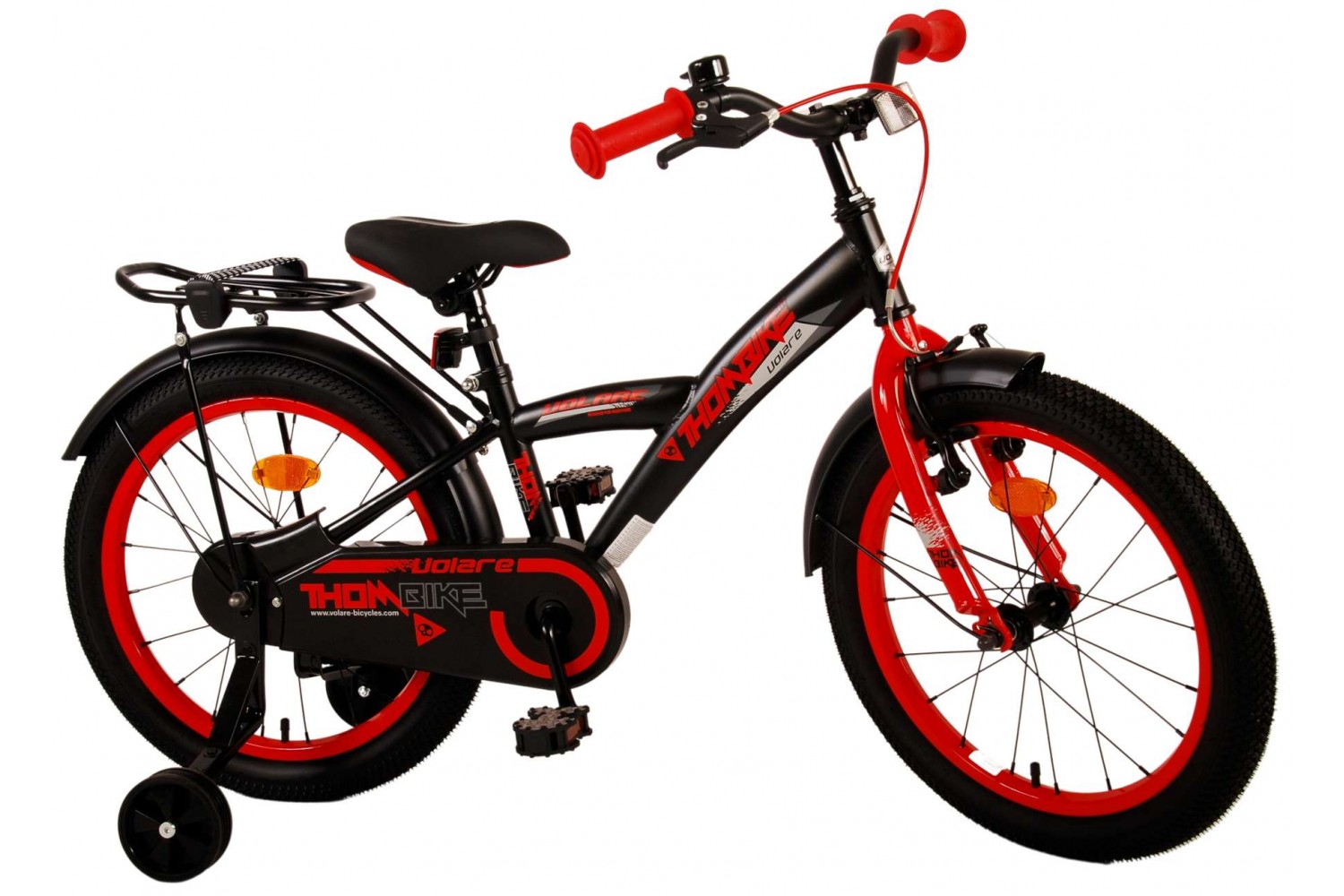 Volare Thombike Kinderfiets 18 inch Jongens Zwart Rood