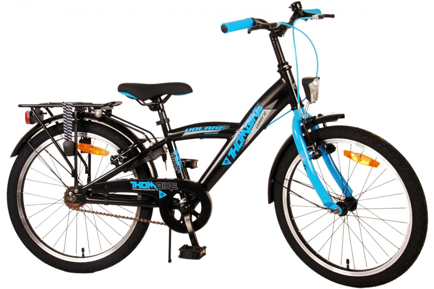 Volare Thombike Jongensfiets 20 inch Zwart Blauw | 2 handremmen