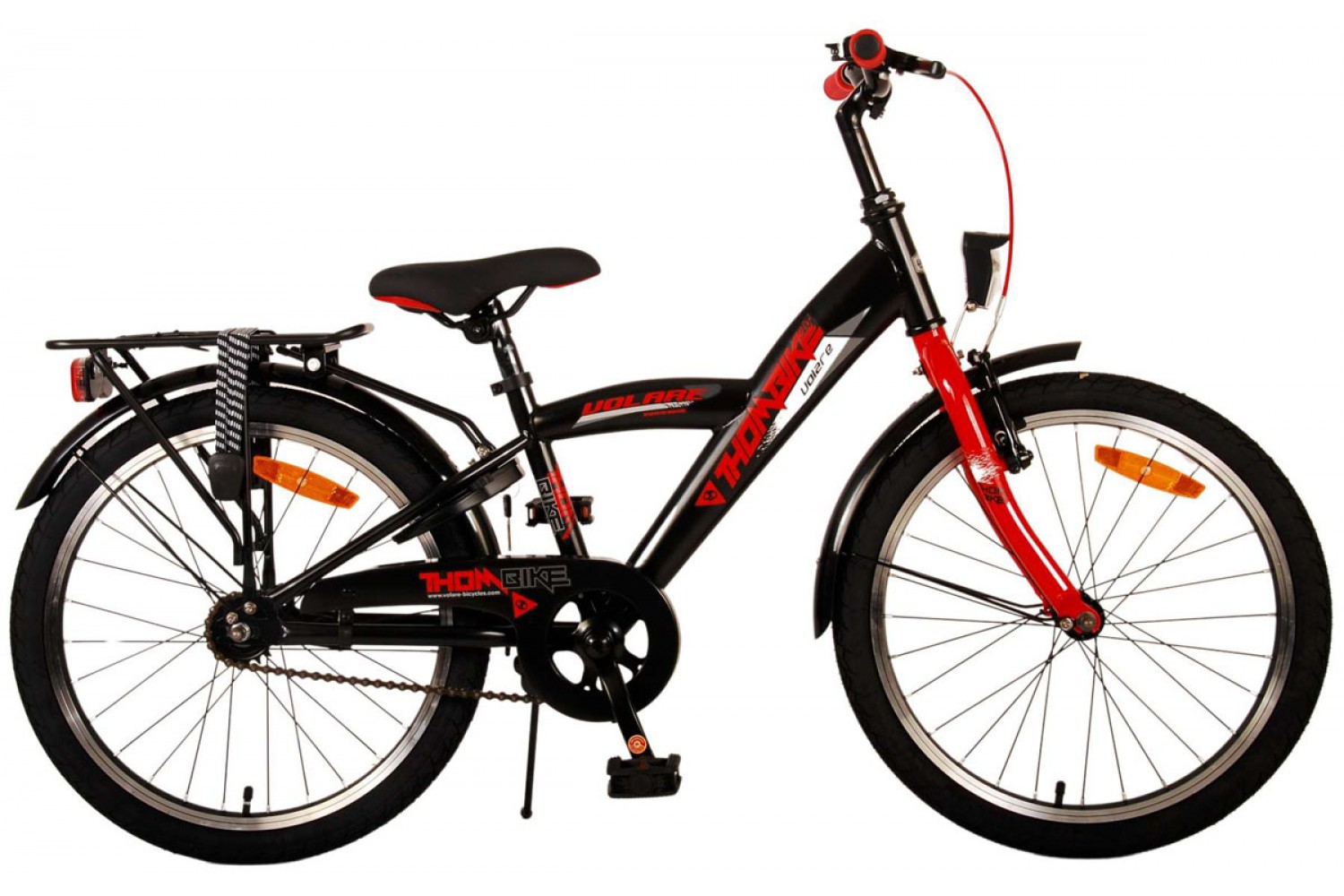 Volare Thombike Jongensfiets 20 inch Zwart Rood