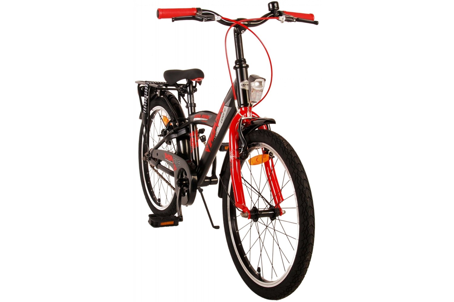 Volare Thombike Jongensfiets 20 inch Zwart Rood | 2 handremmen