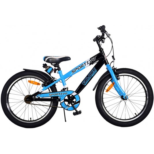 Volare Sportivo Jongensfiets 20 inch Blauw | 2 Handremmen (geen terugtraprem)
