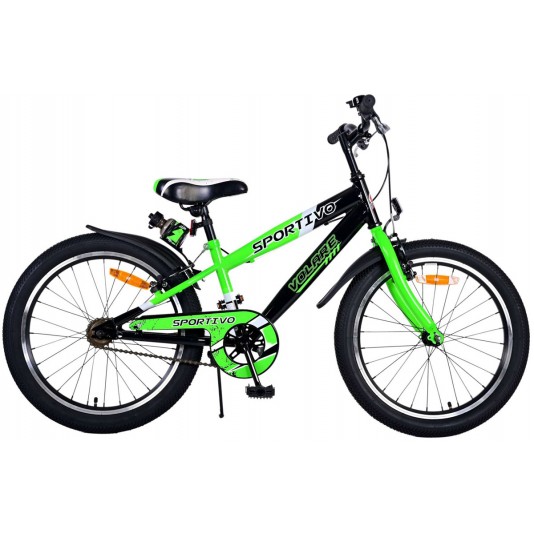 Volare Sportivo Jongensfiets 20 inch Groen | 2 Handremmen (geen terugtraprem)
