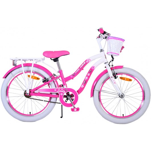 Volare Lovely Meisjesfiets 20 inch Roze | 2 Handremmen (geen terugtraprem)