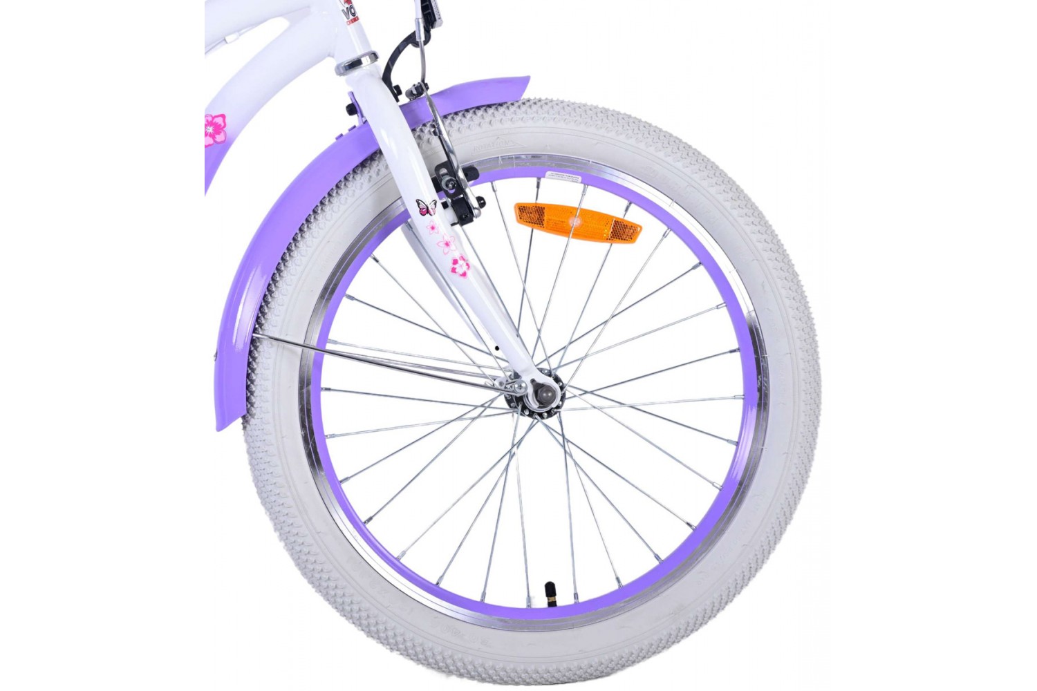 Volare Lovely Meisjesfiets 20 inch Paars | 2 handremmen