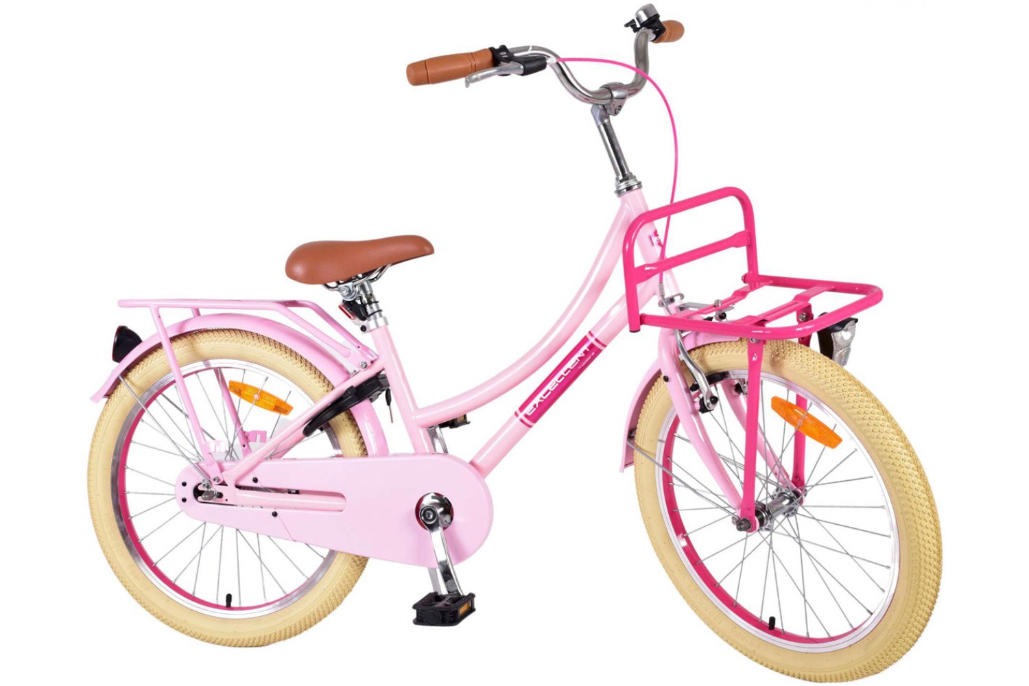 Volare Excellent Kinderfiets Meisjes 20 inch Roze | 3 versnellingen